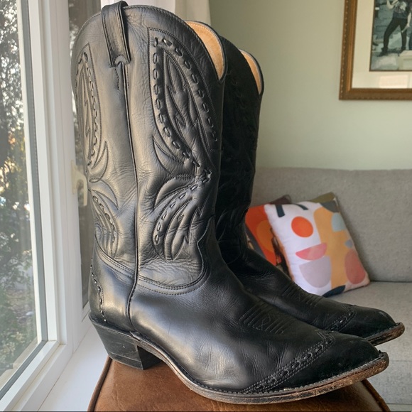 Men’s Black Boulet Cowboy Boots